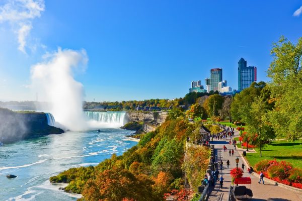 Niagara Falls in autumn in Canada